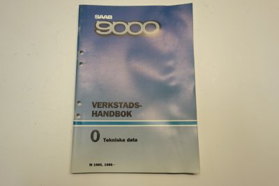 Verkstadshandbok, lätt beg, Tekniska data