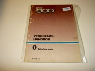 Verkstadshandbok, lätt beg, Tekniska data