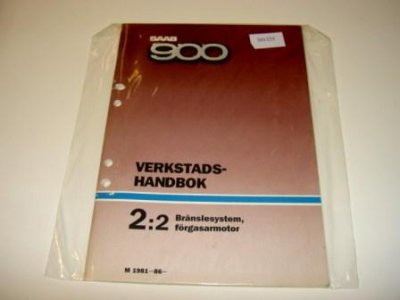 Verkstadshandbok, lätt beg, Bränslesystem förgasarmotor