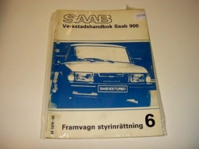 Verkstadshandbok, lätt beg, Framvagn och styrinrättning