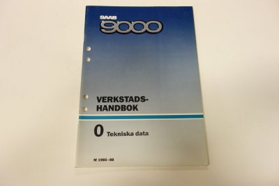 Verkstadshandbok, lätt beg, Tekniska Data