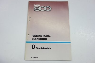 Verkstadshandbok, lätt beg, Tekniska data