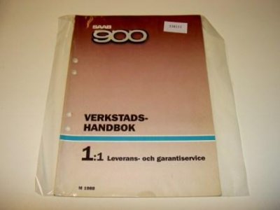 Verkstadshandbok, lätt beg, Leverans- och Garantiservice