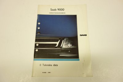 Verkstadshandbok, lätt beg, Tekniska Data