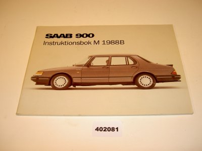 Instruktionsbok, 900 1988-B